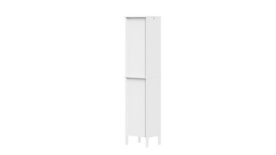 RiverRidge Prescott 11.75-in x 60-in x 13-in White Freestanding Soft Close  Linen Cabinet in the Linen Cabinets department at