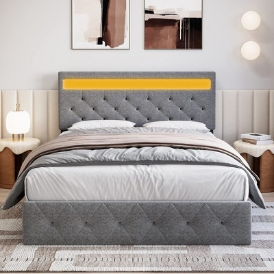 Frame with LED Lights Headboard