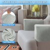 Unique Bargains Diamond Pattern Stretch Soft Jacquard Non Slip Sofa Armrest Covers - 3 of 4