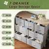 GALAXHERO 7 Drawer Dresser & TV Stand, Entertainment Center with Metal Frame, Media Console for 45" TVs, for Bedroom & Living Room - 4 of 4