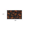 HomeRoots 17" X 29" Black and Orange Coir Jackolantern Outdoor Halloween Door Mat - 3 of 3