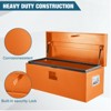 Steel Truck Tool Box Heavy Duty Truck Bed Toolbox w/Dual Lids, Lockable & Weatherproof, Fits for Pickup, Truck Bed, RV, Trailer - 2 of 4