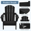 Hyleory HDPE Folding Adirondack Chair  – Weather-Resistant Outdoor Lounge Chair - 3 of 4