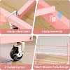 homfan Twin Daybed with Trundle, Heart-Shaped Headboard, Metal Frame & Steel Slats - for Kids, Bedroom, Guest Room - Pink, Easy Assembly - 4 of 4