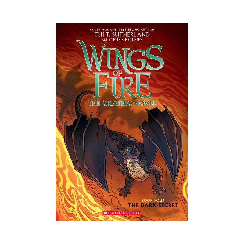 The Dark Secret (Wings of Fire Graphic Novel #4): A Graphix Book, Volume 4 - by Tui T Sutherland (Paperback), 1 of 2