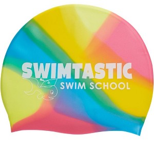 Sporti Swimtastic Multi Color Silicone Swim Cap - 1 of 3