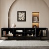 Luck Live Modern Black TV Stand with Adjustable Shelves, Soft-Close Hinges & Cable Management, 70.87" Media Console for Living Room - 3 of 4
