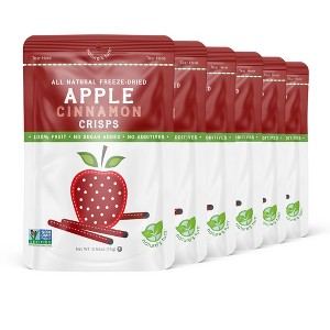 Nature's Turn Freeze-Dried Fruit Snacks - Apple Cinnamon Crisps -  No Sugar Added, Non GMO, Gluten Free, Nothing Artificial - 15g (.53oz) - 6-PACK - 1 of 4