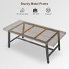 Rustic Wood 63" Large Long Dining Table for 6, Industrial Rectangle Kitchen Table with Sturdy Black Metal Legs for Living Room and Dining Room - 2 of 4
