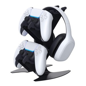 NBCP Controller Holder, Game Controller & Headset Stand Rack for Xbox one, PS4, PS5, Xbox Series X/S, NS, PC, Headset - 1 of 4