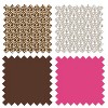 Bacati - Damask Pink/Choco Laundry Hamper with Wooden Frame - 3 of 3