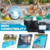 1.5HP Swimming Pool Pump – 110V Single Speed Above Ground Self-Priming Pump with 1100W High-Power Copper Motor for Quiet Performance - 4 of 4