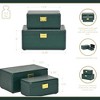 Cheung's Sable Set of 2 Boxes with Gold Handles - Green - 3 of 4