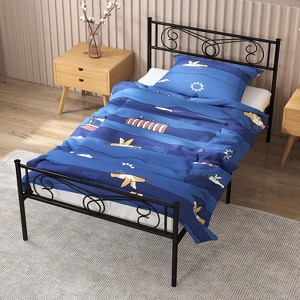 Acekool Metal Platform Bed - 12" Storage Full Size - 1 of 4