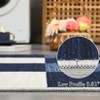 Area Rug, Home Decor Classic Plaid Modern Rug - Non Slip Washable Thin Versatile Carpet for Living Room Bedroom Entryway Office Dining Room Hallway - 4 of 4