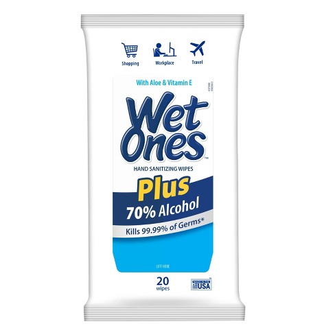 Wet Ones Plus Alcohol Wipes ct Target