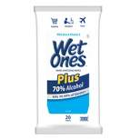 Wet Ones Plus Alcohol Hand Wipes - Unscented - 20ct