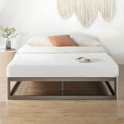 King Ace of Base Metal Platform Low Profile Bed Frame, Round 12", Mellow