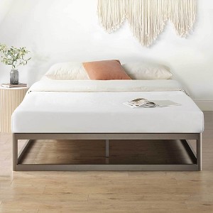 King Ace of Base Metal Platform Low Profile Bed Frame, Round 12", Mellow - 1 of 4