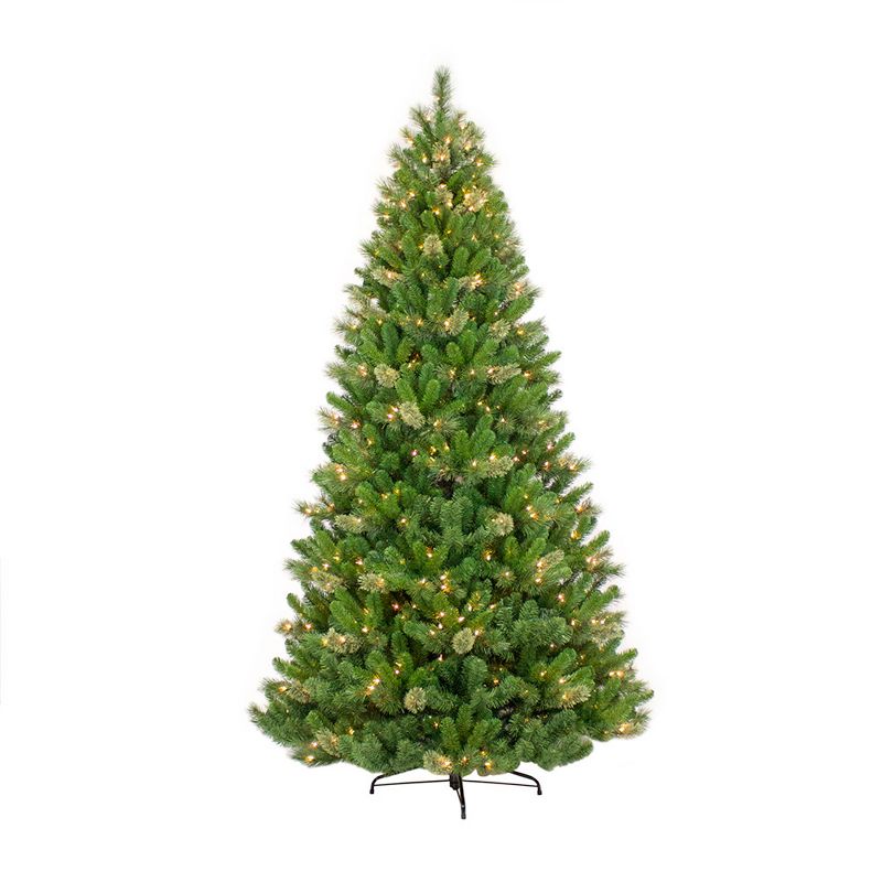 7.5ft Pre-lit Artificial Christmas Tree Full Toronto Pine, 1 of 5