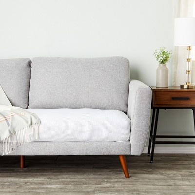 4pcs Individual Single Jacquard Spandex Sofa Seat Cushion COVER Replace Grey 