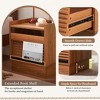 KWPZQEB Nightstand with Charging Station and LED lights, Side Table with 2 Drawers, End Table with USB Ports and Outlets, Night Stand for Bedroom - 3 of 4