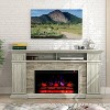 Festivo 70" Farmhouse Freestanding Electric Fireplace Light Gray - 4 of 4