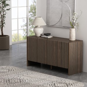 GDFStudio Lopez  60" Modern Wood 4-Door Sideboard Buffet Cabinet - 1 of 4