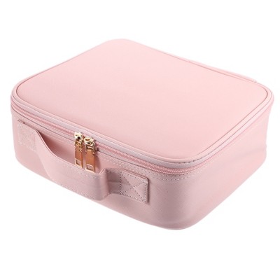 Unique Bargains Makeup Bag Organizer with Adjustable Removable Dividers for Cosmetics Makeup Brushes 1Pcs