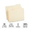 HITOUCH BUSINESS SERVICES Reinforced File Folders 1/3 Cut Letter Size Manila 50/Box TR452830/452830 - 2 of 4