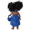 Doll Clothes Superstore Bright Blue Beach With Purse Fits 18 Inch Girl Dolls With Our Generation, American Girl And My Life Dolls - image 4 of 4