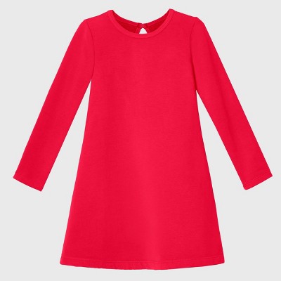 City Threads USA-Made Cotton Fleece Soft A-Line Dress