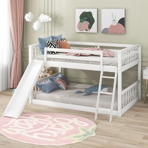 Full Over Full Bunk Bed with Convertible Slide and Ladder - 1 of 4