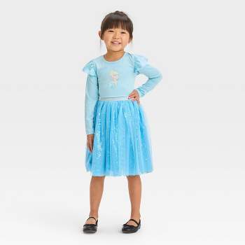 Toddler Girls' Frozen Elsa Tutu Dress - Blue