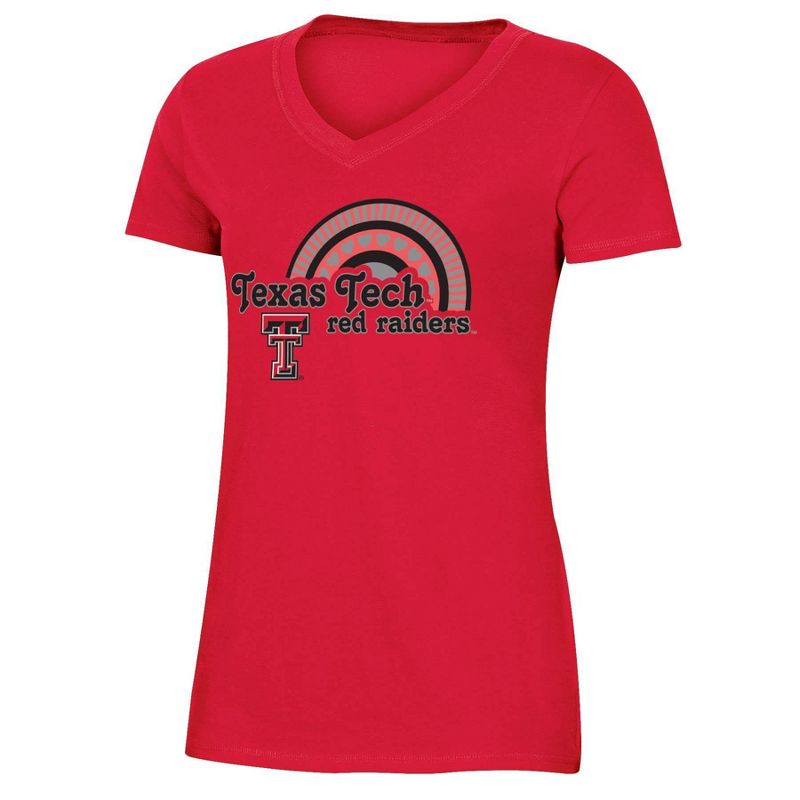 NCAA Texas Tech Red Raiders Girls&#39; V-Neck T-Shirt, 1 of 4