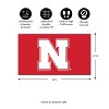 Full Color PVC Mat, 16" x 28", University of Nebraska - 3 of 4
