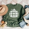 Simply Sage Market Women's Buffalo Plaid Pumpkin Gildan Sweatshirt - 2 of 2