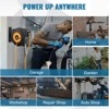 VEVOR Retractable Extension Reel, 50 FT 14AWG/3C SJTOW Power Cord with Lighted Triple Tap Outlet, 13 Amp Circuit Breaker, 180° Swivel Bracket - 2 of 4