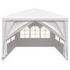 Aghana Digitals Outdoor White Polyethylene Party Tent 9.8x19.7ft with Durable Steel Frame, Water/UV - 4 of 4