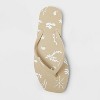 Women's Palmer Square Toe Palm Flip Flops - Shade & Shore™ - 3 of 4