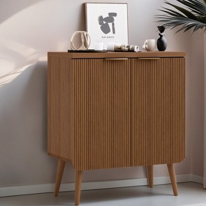 Sevobal Decorative Lockers, Self-Serve Lockers Recessed Cabinets In Kitchen and Dining Room Entrance Cabinets, Brown 23.6*11.8*27.6 - 1 of 4