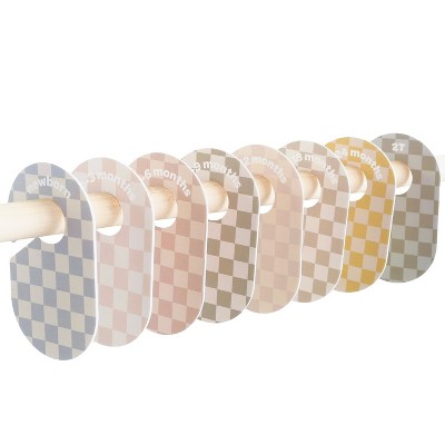 3 Sprouts Baby Closet Dividers (newborn to 24 months) - Checkerboard