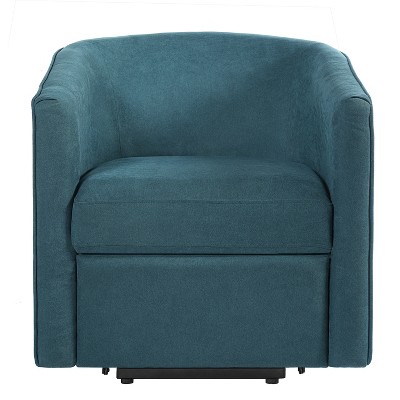 Christopher Knight Home Vasa Modern Power Lift Barrel Shaped Chenille Upholstered Recliner with Footrest and Side Pocket