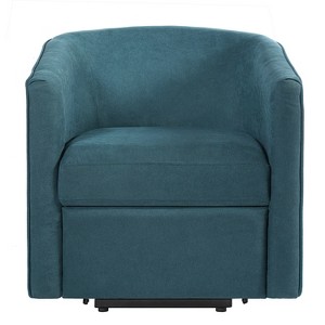 Christopher Knight Home Vasa Modern Power Lift Barrel Shaped Chenille Upholstered Recliner with Footrest and Side Pocket - 1 of 4