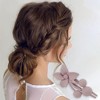 Unique Bargains Frosted Flowers Hair Clips for Christmas 3.35"x1.97"x1.57" 1 Pc - 2 of 4
