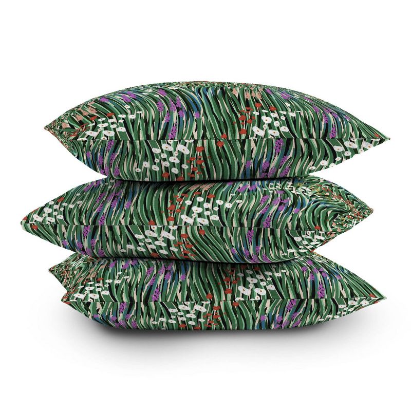 Windy Day in Garden Outdoor Throw Pillow - Deny Designs, 4 of 5