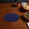 Unique Bargains Trivet Oval Rope Coaster Cotton Non-Woven Fabric 12.6"x8.66"x0.31" - 2 of 3