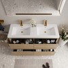 Whisen Freestanding Bathroom Vanity with Stone Resin Sink, U-Shaped Interior, 2 Soft-Close Drawers, Pre-Assembled Cabinet - 3 of 4