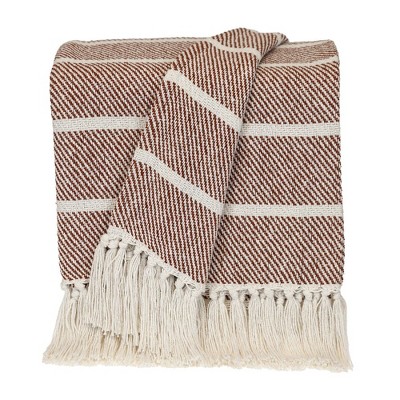 Parkland Collection,Transitional Stripe Rectangle Throw