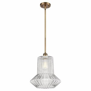 Springwater - 1 Light Stem Hung Mini Pendant In Industrial Style-14 Inches Tall and 12 Inches Wide - 1 of 1